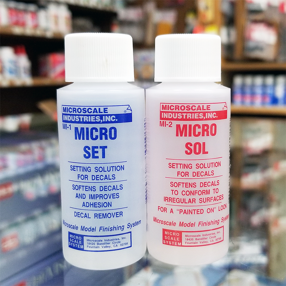 Microscale Micro Sol/Micro Set Decal Setting Solution Set MI-1/MI-2 Co