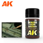 AK Enamel Wash Dark Brown
