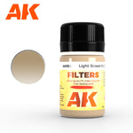 AK Enamel Light Brown for Desert Yellow Filter