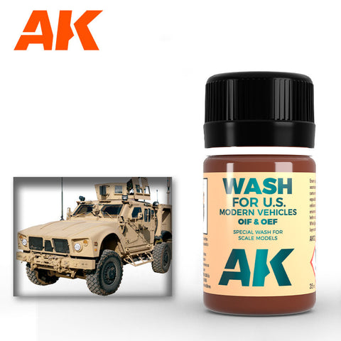 AK Enamel Wash for OIF & OEF U.S Modern Vehicles