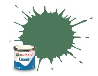 Humbrol enamel #101 mid green paint color sample