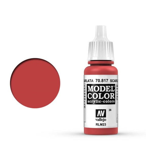 Scarlet (#26) Model Color Acrylic Paint 17 ml