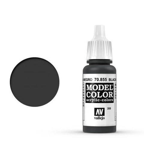 Black Glaze (#205) Model Color Acrylic Paint 17 ml