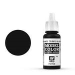 Glossy Black (#170) Model Color Acrylic Paint 17 ml
